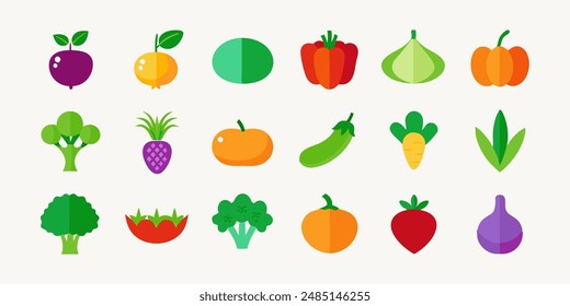 Collection for Healthy Living and Culinary Designs. berry icons set, botanical edible plants clipart, citrus graphic images, culinary ingredients drawings, edible natural products designs.