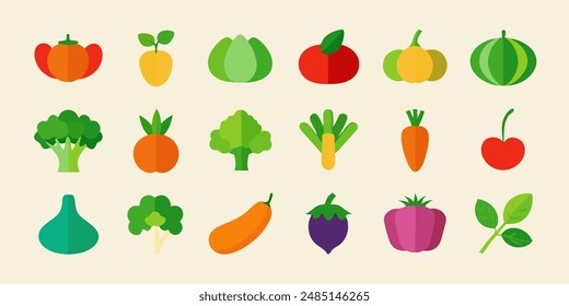 Collection for Healthy Living and Culinary Designs. berry icons set, botanical edible plants clipart, citrus graphic images, culinary ingredients drawings, edible natural products designs.