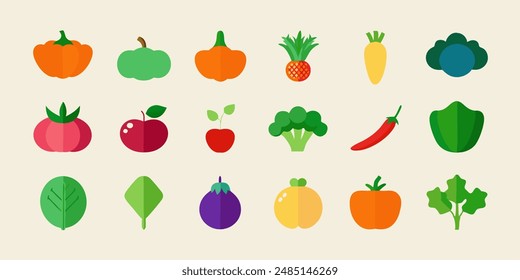 Collection for Healthy Living and Culinary Designs. berry icons set, botanical edible plants clipart, citrus graphic images, culinary ingredients drawings, edible natural products designs.