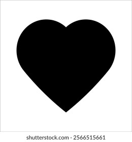 Collection of Heart icon, Symbol of Love Icon flat style modern design Isolated on white Background. Vector illustration.