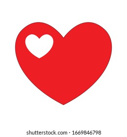 Sammlung von Herzillustrationen. kann für Logos, Symbole und Symbole verwendet werden. Vektorillustration gesetzt. 