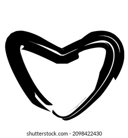 Colección de iconos vectoriales de corazón. Símbolo romántico del día de San Valentín. y quién rompió