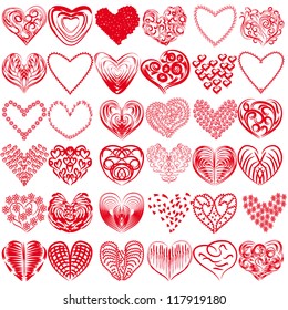 Collection of hearts