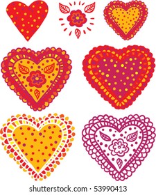 collection of hearts