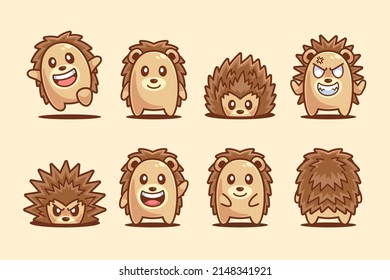 Collection of Hedgehog Cartoon Character