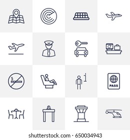 Collection Of Helicopter, Data, Car Rent And Other Elements.