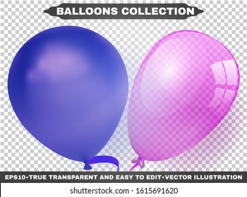 Collection Of Helium Colorful Glossy Balloons Background. Group Of Realistic Flying Ballons For Design And Business, Celebration Party, Anniversary, Birthday Decorations. EPS10. Vector Illustration.