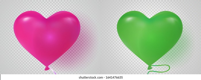 Collection Of Helium Colorful Glossy Balloons Background. Group Of Realistic Flying Ballons For Design And Business, Celebration Party, Anniversary, Birthday Decorations. EPS10. Vector Illustration.