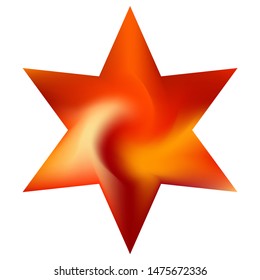Collection of hexagram colored backgrounds. Sign sacred religious symbols. Good soft color star. Red eco fluid templates for your poster, presentation, invitation, brochure or cards.