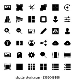 A collection of high quality photo editor icons