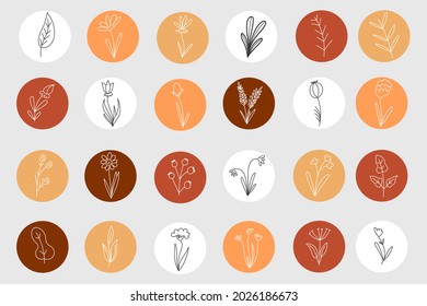 Collection of highlights Instagram. Highlights icons set. Instagram icons set
