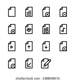 A collection of high-quality document icons