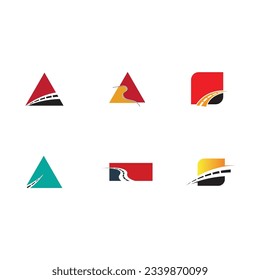 collection of highway logos on white background