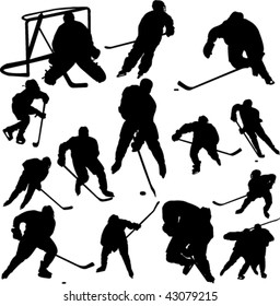 collection of hockey vector