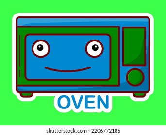 Collection of Home Appliances Stickers or Icons decorated with Emotic