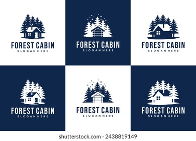 collection of home cabin , adventure outdoor, logo design inspiration.