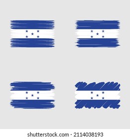 Collection of Honduras flag brush