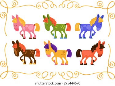 Collection of horses 