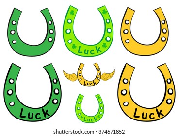 Collection of horseshoes