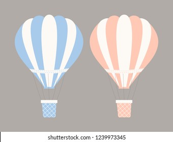 Collection hot air balloons