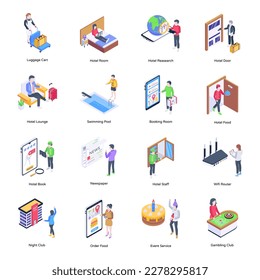 Colección de Isometric Illustrations de Hotelling

