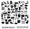 household objects silhouette