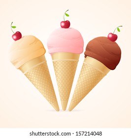 collection of ice cream