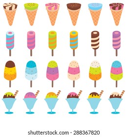 Collection of Ice Cream Design Elements