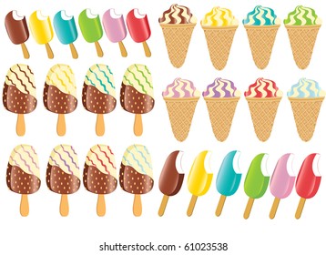 collection ice cream icon