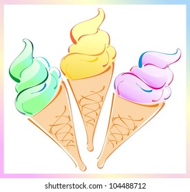 IconÃ¢Â?Â?s collection of ice creams is for advertising