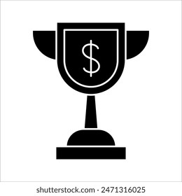 Collection of icon of achievement and succes, achieving goal.