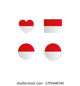 Indicador de icono de colección de indonesia para elemento de diseño y decoración