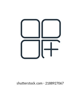 Collection icon isolated on a white background. Add to collection symbol for web and mobile apps.