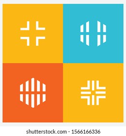 Collection icon logo design template elements