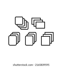 Collection Icon Set Vector Symbol Design Illustration