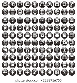 collection of icon vector designs with various shapes