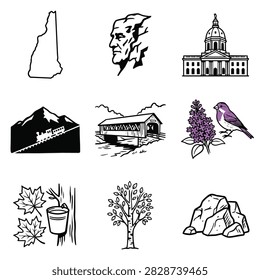 A collection iconic symbols
