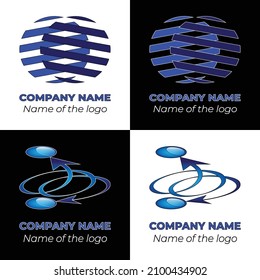 Colección con iconos para el logotipo abstracto.