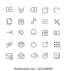 collection of icons for mobile and web design