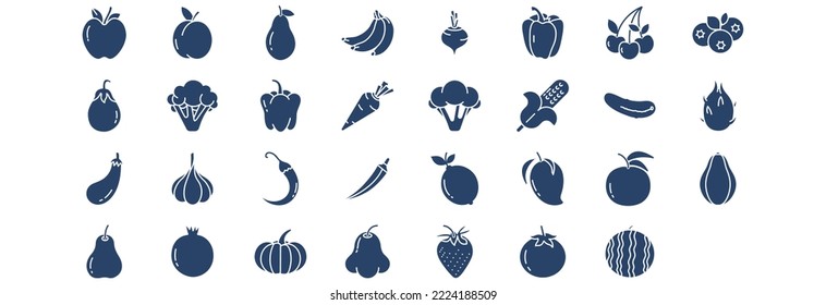 
Collection of icons related to Vegan, including icons like Apple, Apricot, Avocado, Bananas and more. vector illustrations, Pixel Perfect set

