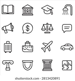 Collection of icons representing diverse human activities and concepts