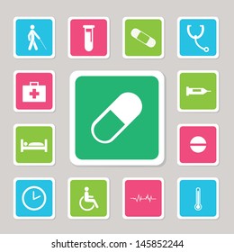 collection icons set for use 