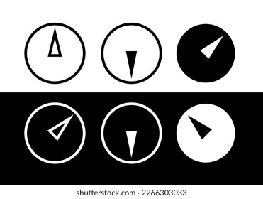 Collection of icons stationery button. The symbol of an office or office. Attribute of the ad or fastener.