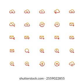 A Collection Of Icons For Various Apps And Services - Gradient