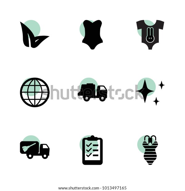 Collection icons. vector\
collection filled collection icons set.. includes symbols such as\
leaf, garbage truck, shine, list, globe. use for web, mobile and ui\
design.