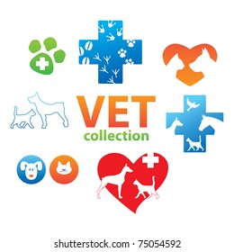 Collection of icons - Veterinary Medicine