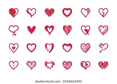 Collection of illustrated heart icons
Versatile heart illustration vector featuring doodle hearts, hand-drawn love symbols, and creative shapes. Perfect for Valentine’s Day, Christmas, weddings.