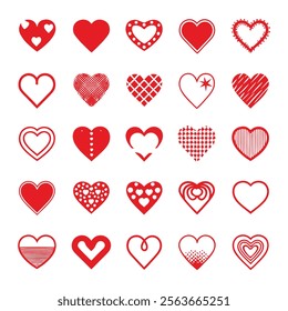 Collection of illustrated heart icons
Versatile heart illustration vector featuring doodle hearts, hand-drawn love symbols, and creative shapes. Perfect for Valentine’s Day, Christmas, weddings.