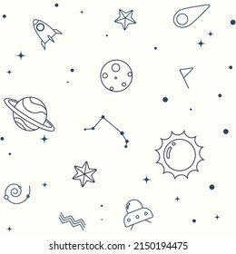 Collection of illustrated universal icons