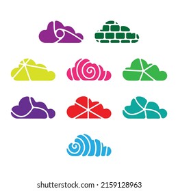 Collection of illustration cloud icon.